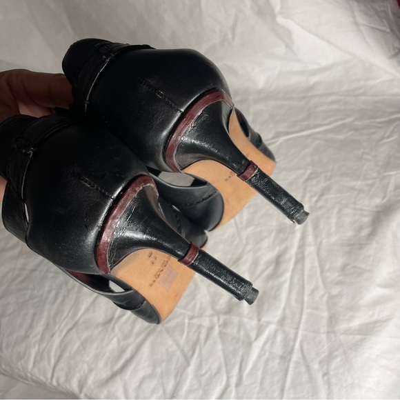 Coach Black and Burgundy Heels - Picture 6 of 8